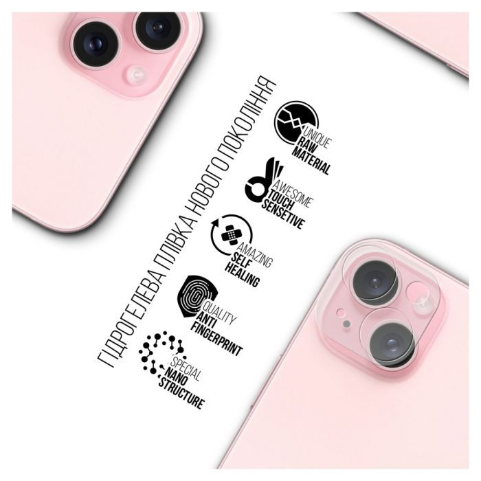 Пленка защитная Armorstandart for Camera Apple iPhone 15 Plus 6 pcs (ARM72555) изображение 2