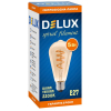 Лампочка Delux ST64 5Вт E27 2200К amber spiral_filament (90018153) зображення 3