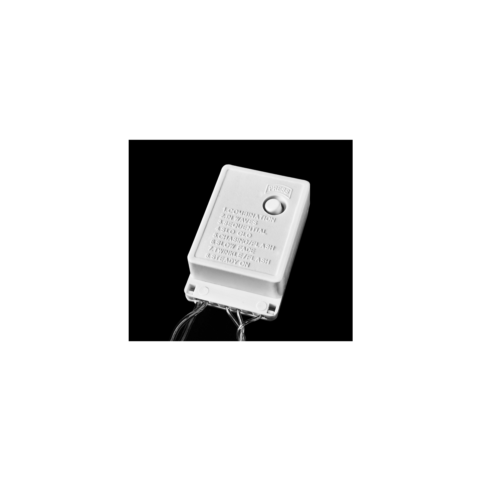 Гирлянда Delux STRING С 100 LED 5m Теплый белый/прозрачный IP20 (90009495) изображение 4
