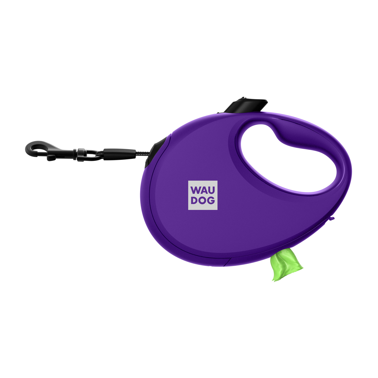 Повідок для собак WAUDOG R-leash з контейнером для пакетів S до 12 кг 3 м фіолетовий (26279) зображення 3