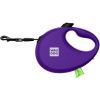 Повідець для собак WAUDOG R-leash з контейнером для пакетів S до 12 кг 3 м фіолетовий (26279) зображення 3