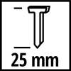 Гвозди Einhell для гвоздозабивателя, 25мм, 3000шт (4137871) изображение 2