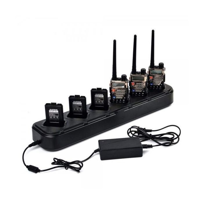 Зарядное устройство Baofeng для 6 раций Baofeng UV-5R (BL-5X6 + 6 АКБ BL-5) (ГРР00000209)