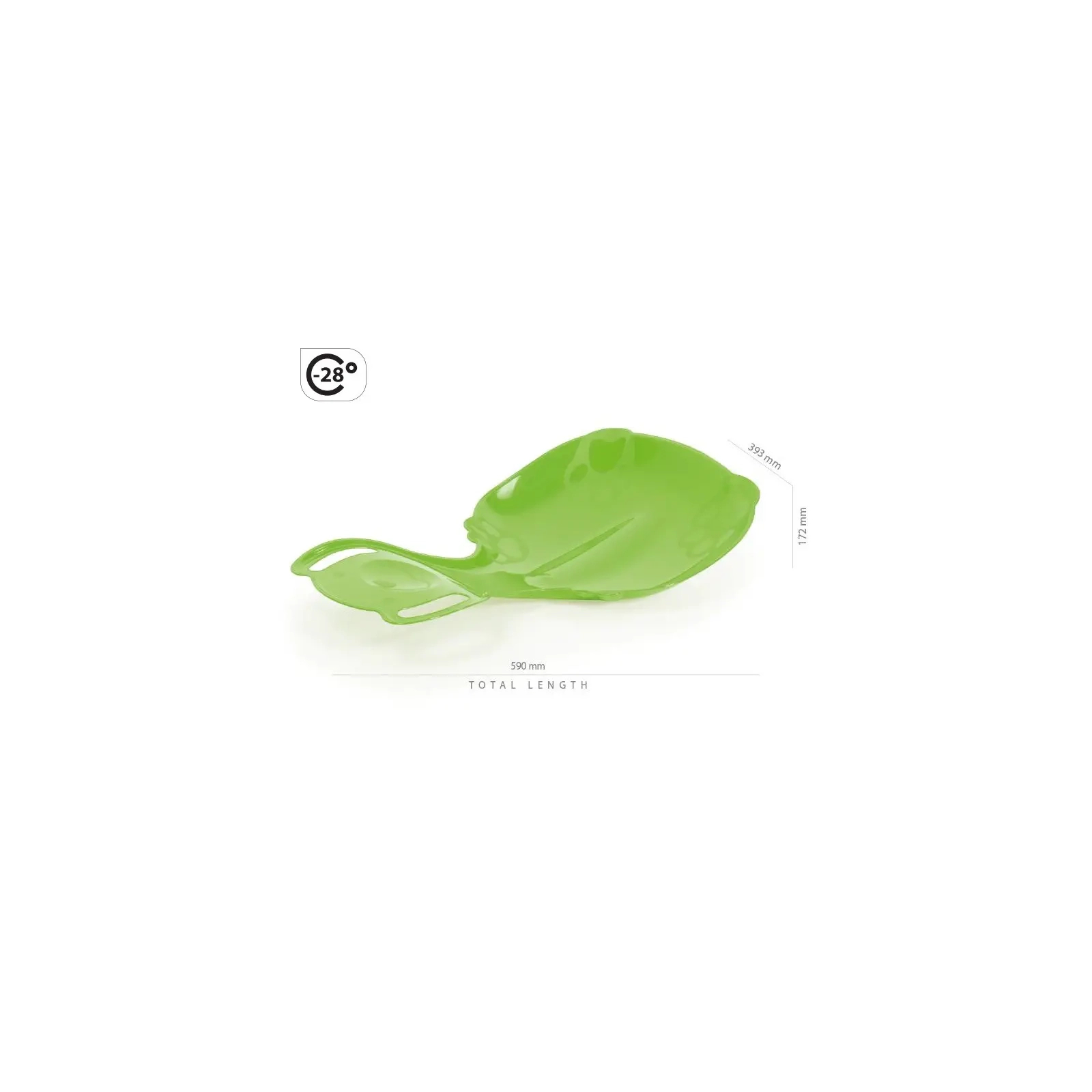 Санки Prosperplast лопата Polar Bear 2, зеленый (5905197380322) изображение 6