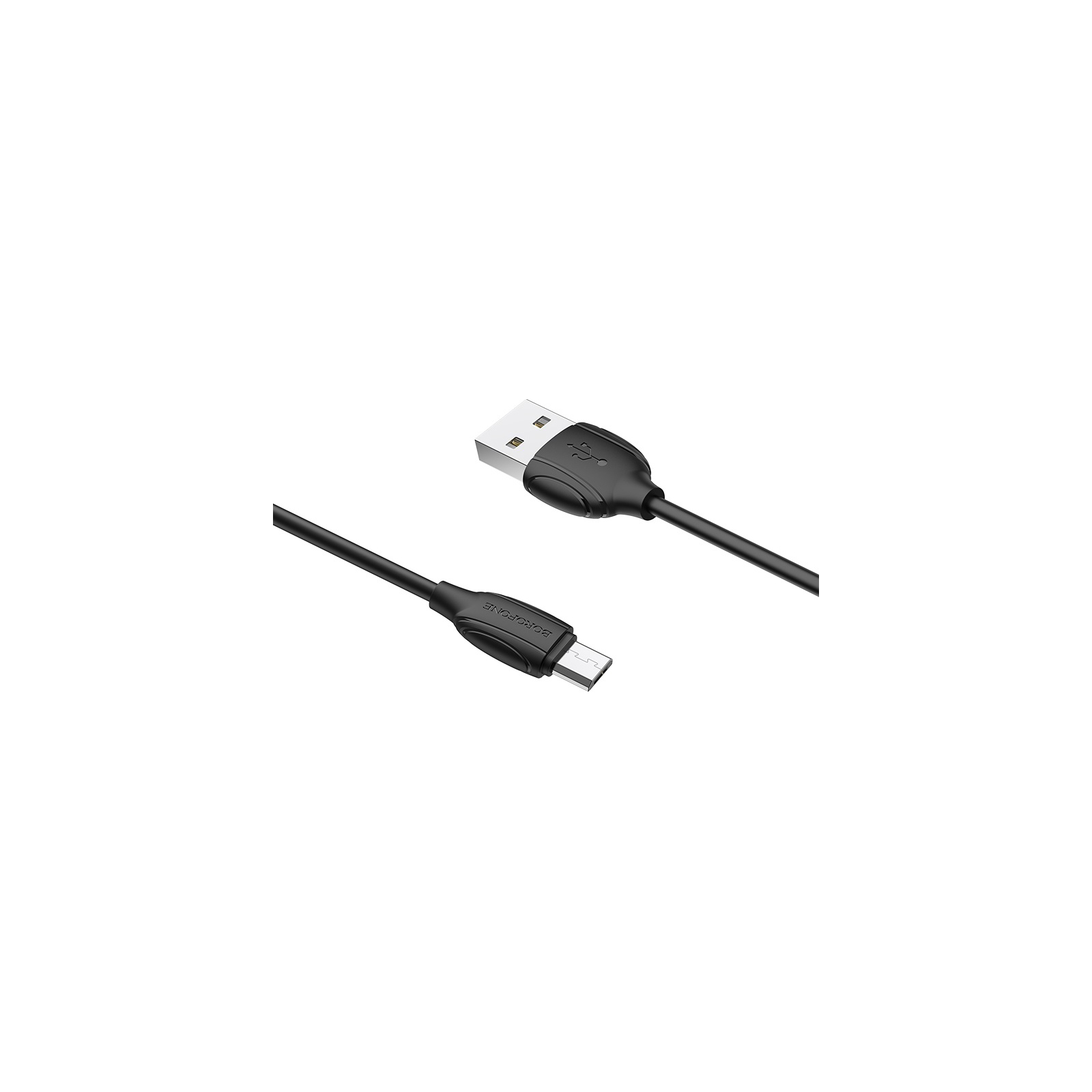 Дата кабель USB 2.0 AM to Micro 5P 1.0m BX19 Benefit 2.4A Black BOROFONE (BX19MB) зображення 2
