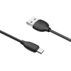 Дата кабель USB 2.0 AM to Micro 5P 1.0m BX19 Benefit 2.4A Black BOROFONE (BX19MB) изображение 2