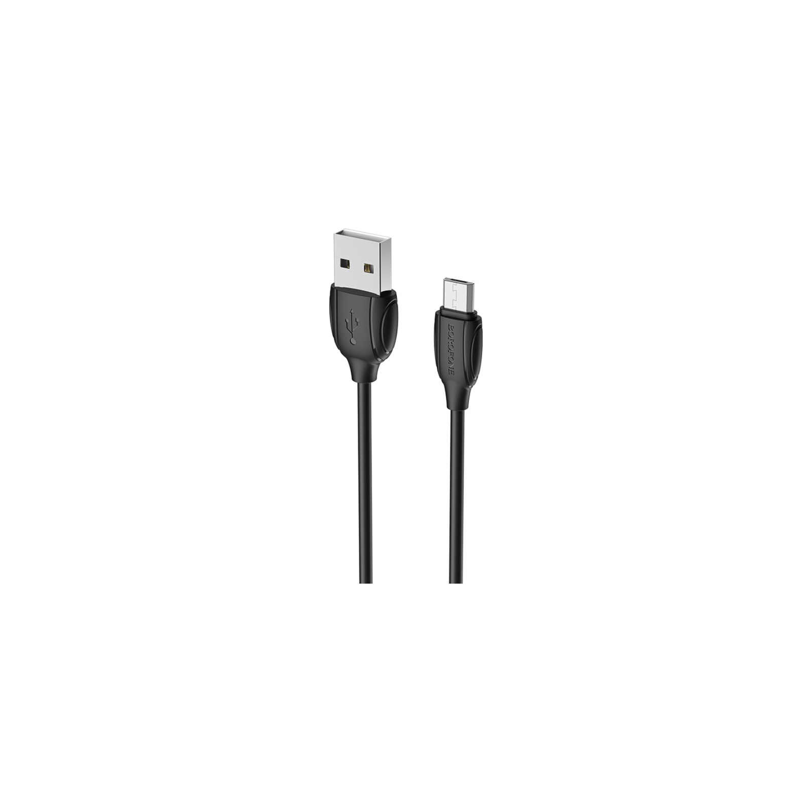 Дата кабель USB 2.0 AM to Micro 5P 1.0m BX19 Benefit 2.4A Black BOROFONE (BX19MB)
