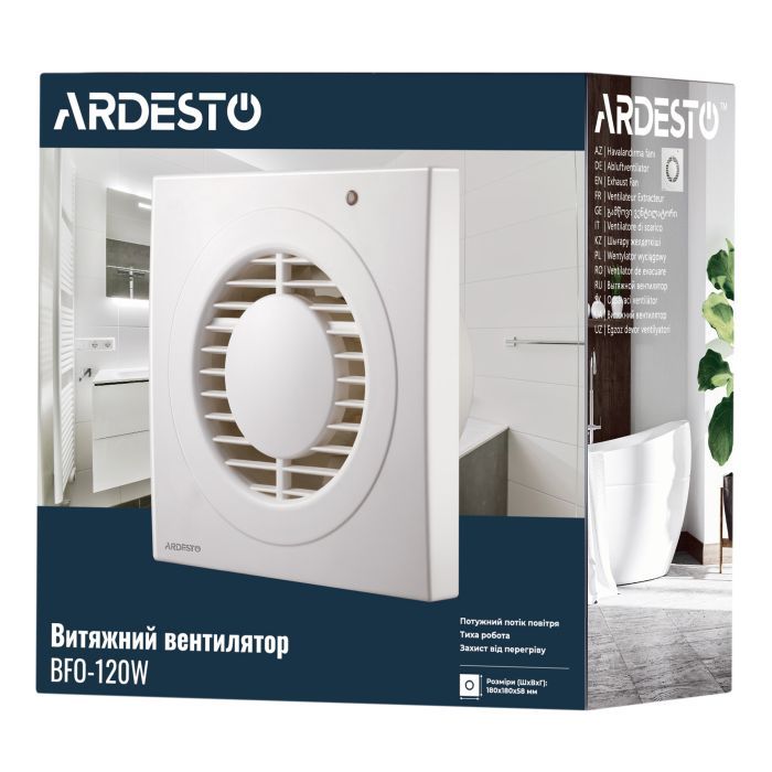 Вытяжной вентилятор Ardesto BFO-120W изображение 8