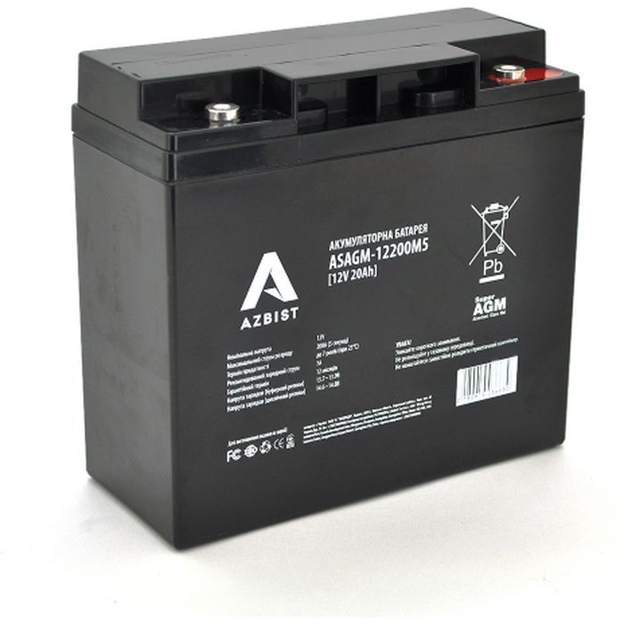 Батарея к ИБП AZBIST 12V 20 Ah Super AGM (ASAGM-12200M5)