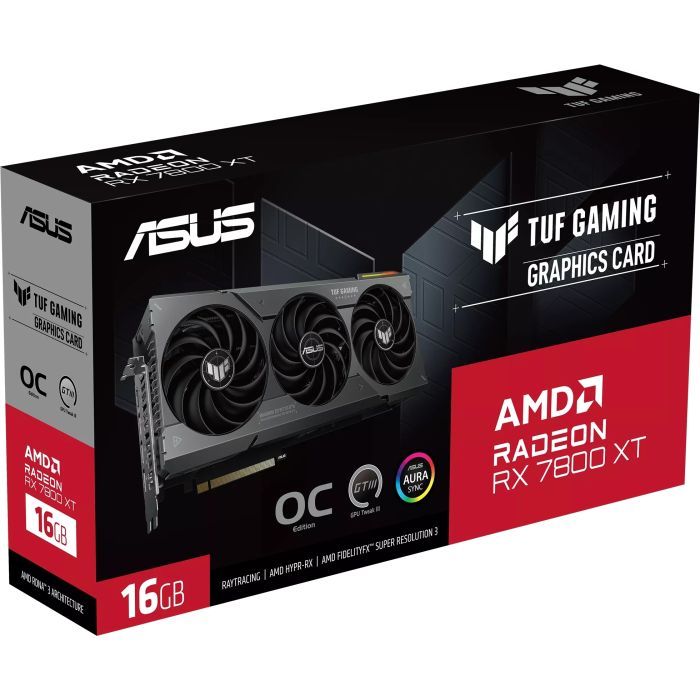 Відеокарта ASUS Radeon RX 7800 XT 16Gb TUF GAMING OC (TUF-RX7800XT-O16G-GAMING) зображення 12