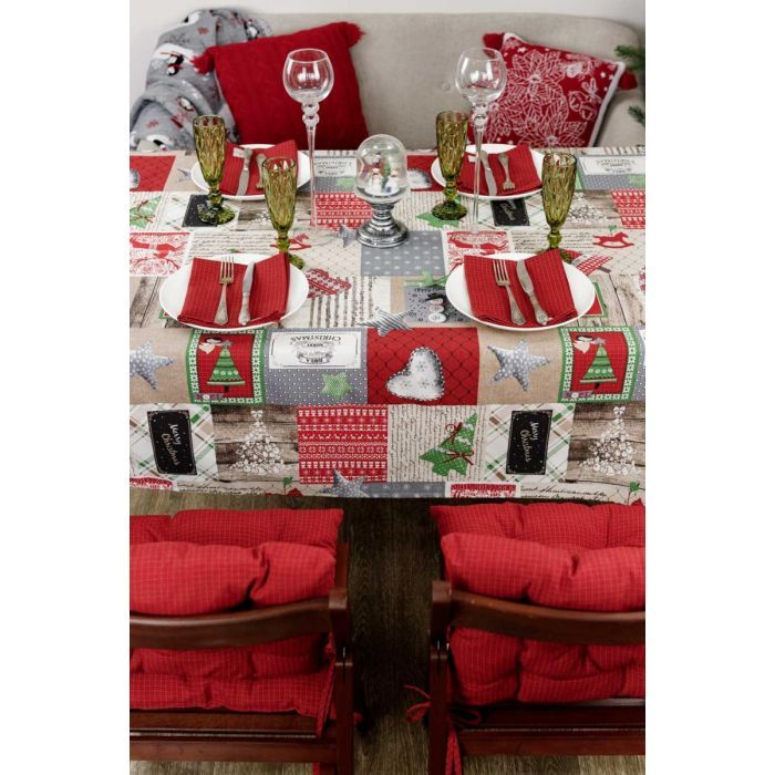 Скатерть Прованс Merry Christmas 220x132 см (4823093451438) изображение 4