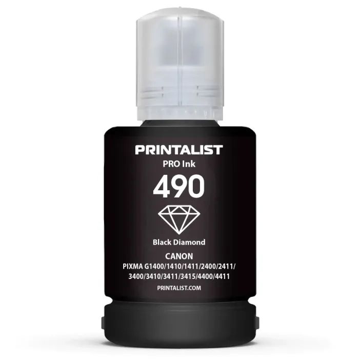 Чорнило Printalist Canon GI-490 для G1400/G2400/G3400 140г Magenta (PL490M)