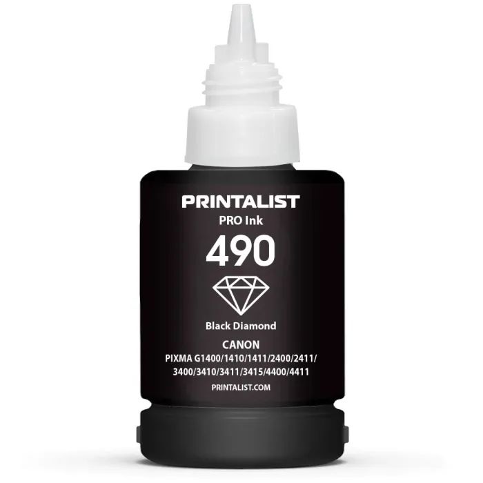 Чорнило Printalist Canon GI-490 для G1400/G2400/G3400 140г Magenta (PL490M) зображення 2