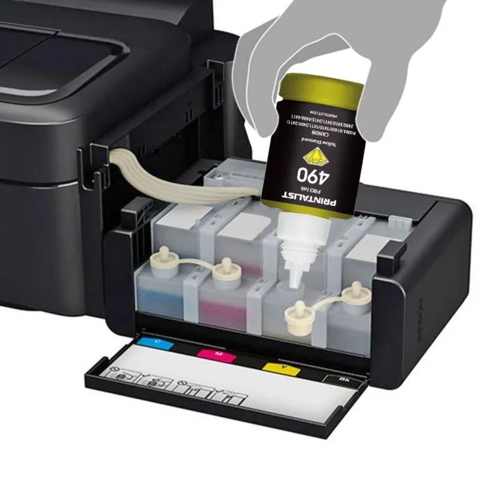 Чорнило Printalist Canon GI-490 для G1400/G2400/G3400 140г Magenta (PL490M) зображення 3