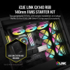 Кулер для корпуса Corsair iCUE Link QX140 RGB PWM PC Fans Starter Kit with iCUE LINK System Hub (CO-9051004-WW) изображение 10