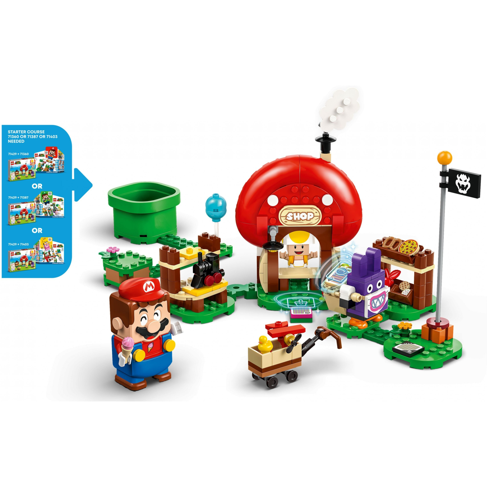 Конструктор LEGO Super Mario Nabbit в лавке Toad. Дополнительный набор 230 деталей (71429) изображение 6
