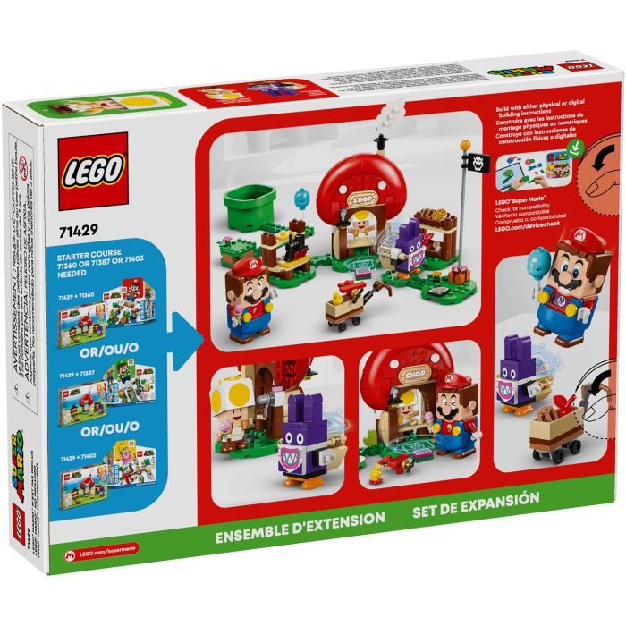 Конструктор LEGO Super Mario Nabbit в лавке Toad. Дополнительный набор 230 деталей (71429) изображение 7