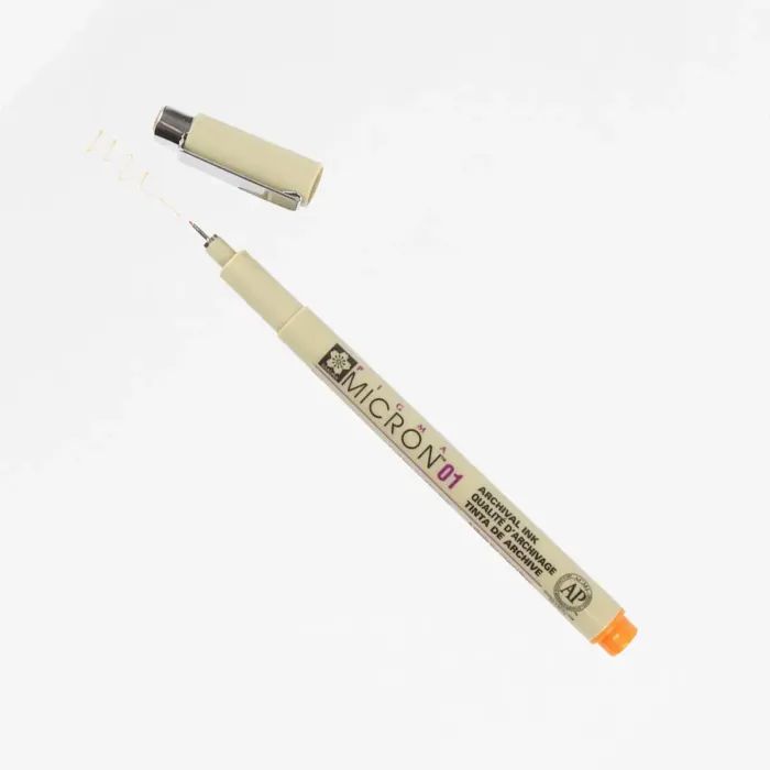 Лайнер Sakura Pigma Micron (0.1) 0,25 мм Помаранчевий (084511306295) зображення 2