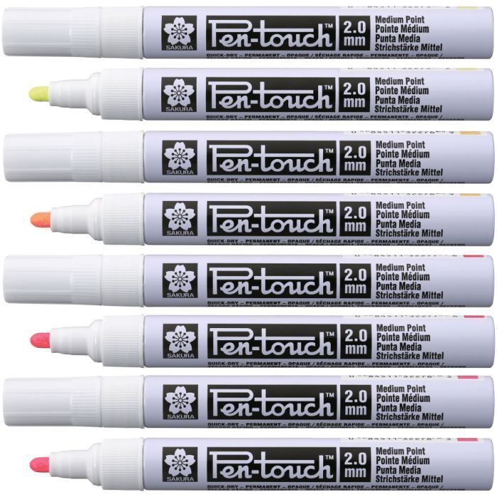 Маркер Sakura Pen-Touch Жовтий, флуоресцентний, середній (MEDIUM) 2.0мм (084511322752) зображення 2