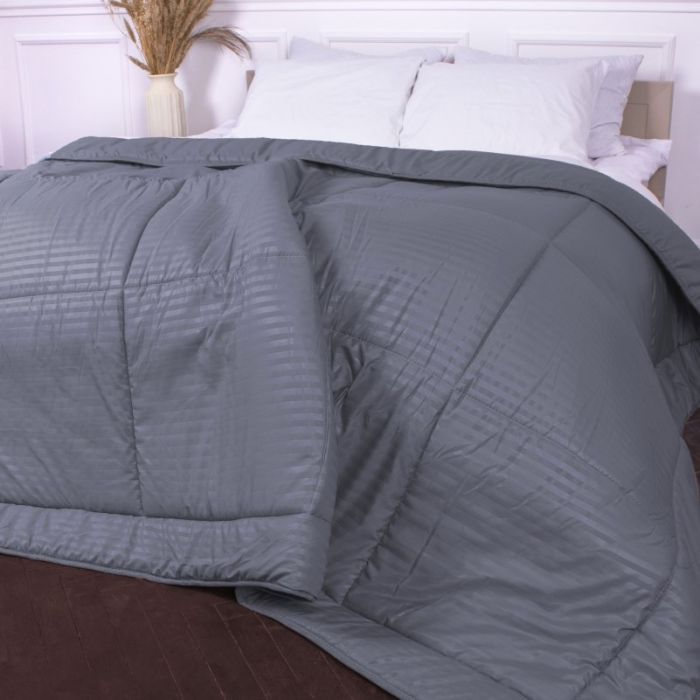 Ковдра MirSon зимова Шовкова Супер Тепла №9003 Eco Light Gray 220x240 см (2200005993521) зображення 2