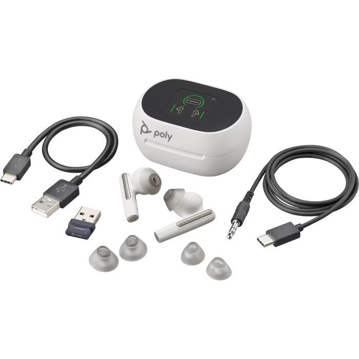 Навушники Poly Voyager Free 60+ Earbuds + BT700A + TSCHC Black (7Y8G3AA) зображення 6