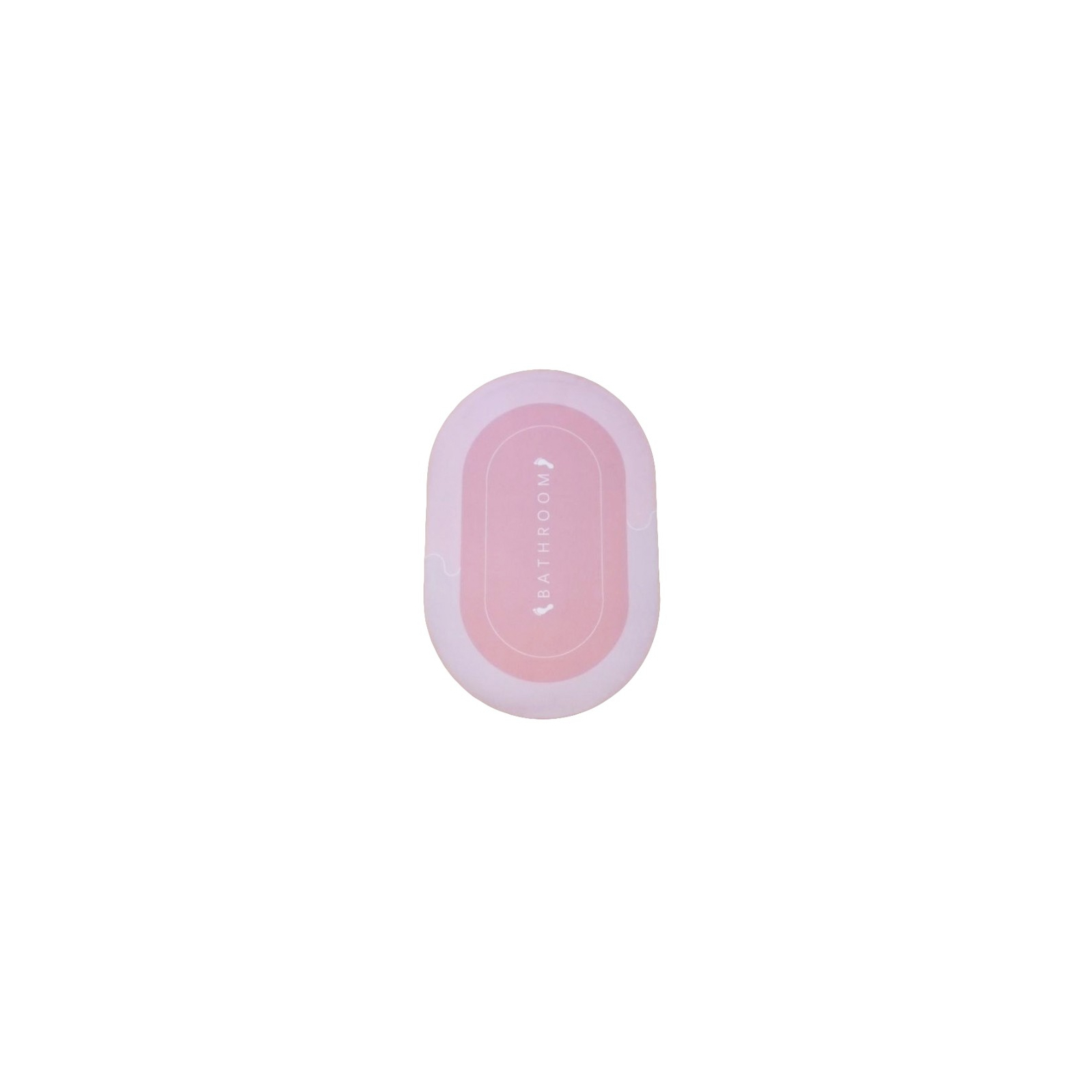 Килимок для ванної Stenson суперпоглинаючий 40 х 60 см овальний рожевий (R30939 pink) зображення 2