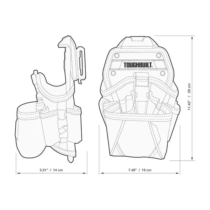 Сумка для инструмента ToughBuilt кобура для дрели (TB-CT-20-LX) изображение 7
