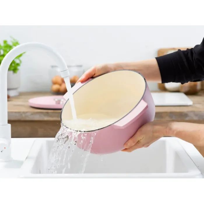 Каструля KitchenAid чавунна з кришкою 5,2 л Суха троянда (CC007431-001) зображення 8