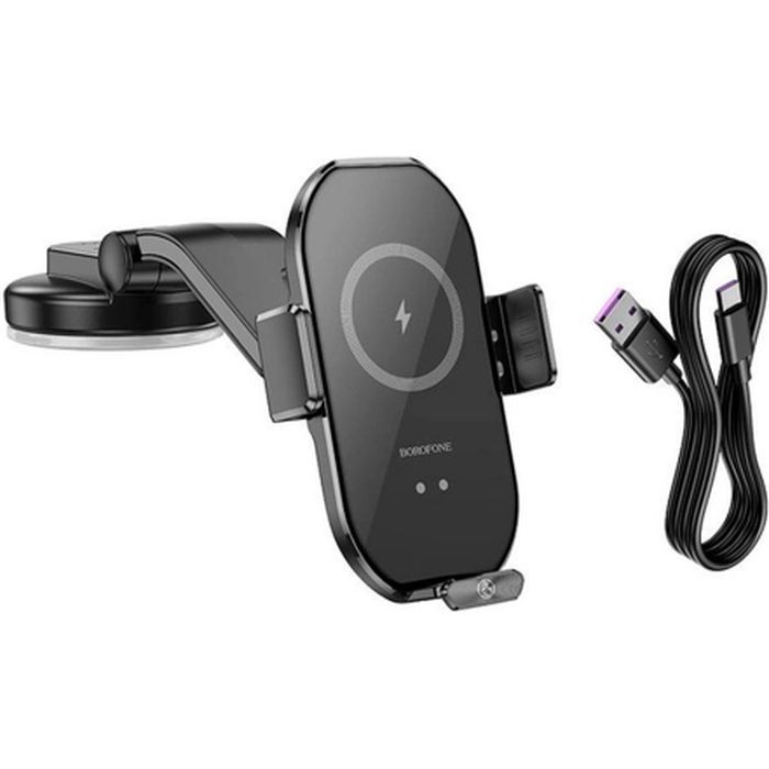 Универсальный автодержатель BOROFONE BH206, Black, Box (35061 / BH206) изображение 4