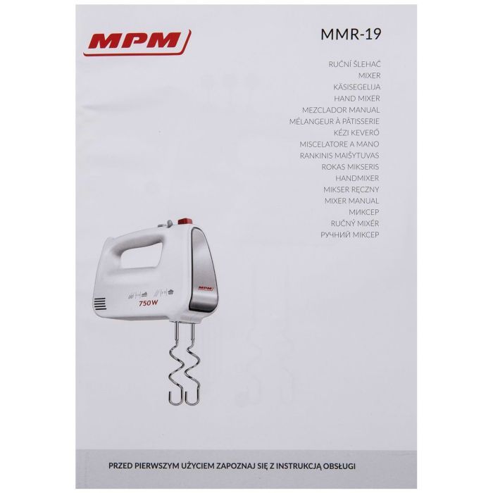 Миксер MPM MMR-19/C изображение 11
