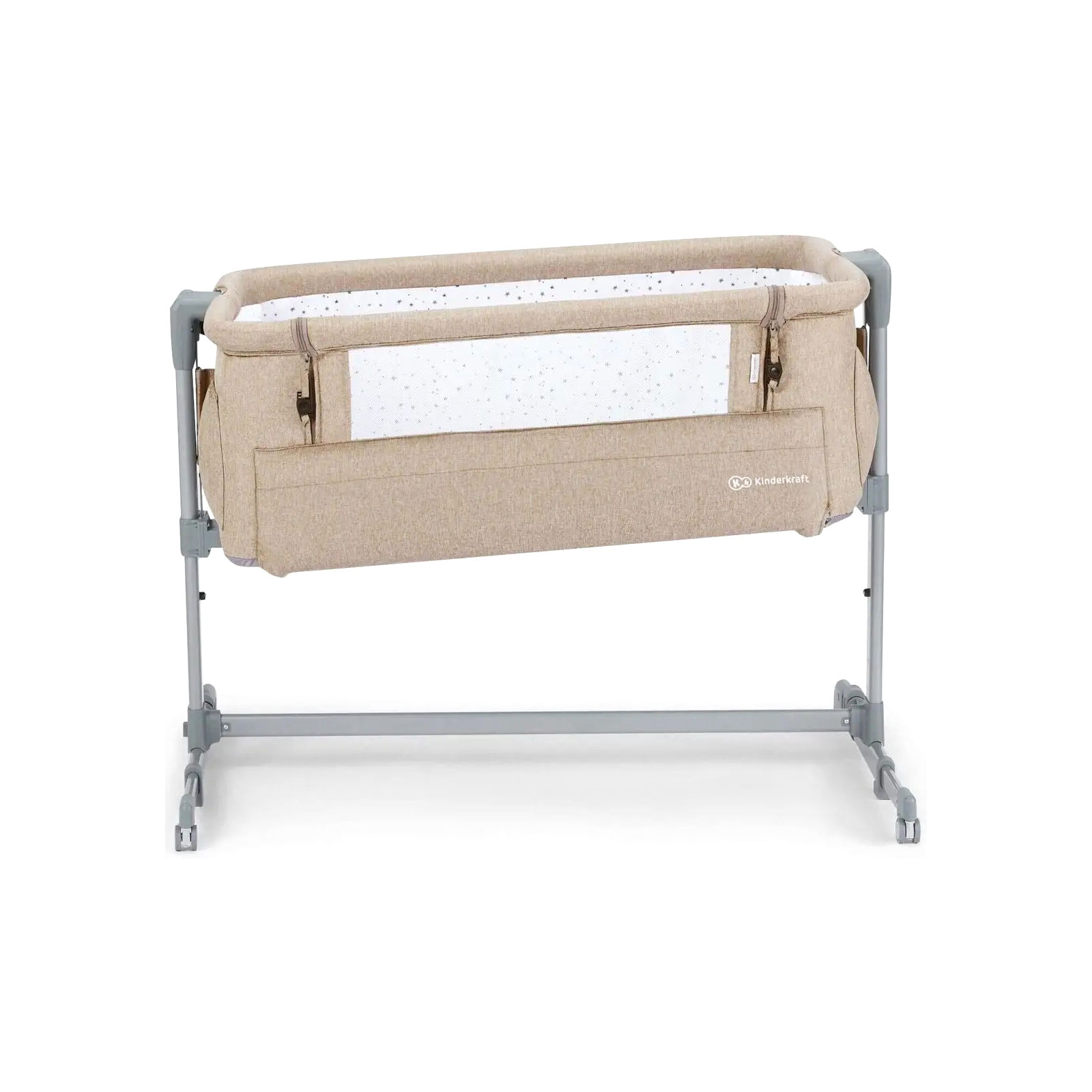 Кроватка Kinderkraft Приставная кроватка-люлька Neste Up 2 Light Grey (5902533924523) изображение 4
