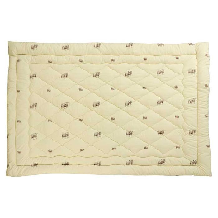 Ковдра Руно вовняна зимова Sheep в мікрофібрі 155х210 см (317.52ПШУ_Sheep) зображення 2