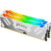 Модуль памяти для компьютера DDR5 32GB (2x16GB) 6800 MHz Renegade RGB White/Silver Kingston Fury (ex.HyperX) (KF568C36RWAK2-32) изображение 3