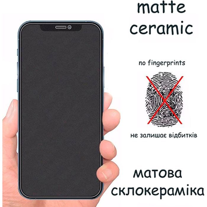 Стекло защитное Drobak Matte Ceramics Anty Spy Apple iPhone 15 (292925) изображение 7