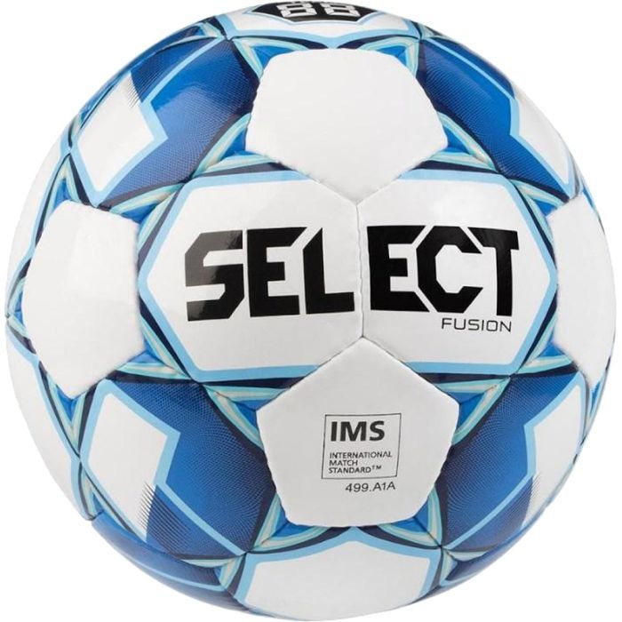 М'яч футбольний Select Fusion IMS біло-блакитний Уні 3 (5703543226412)