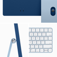Комп'ютер Apple A2874 24" iMac Retina 4.5K / Apple M3 with 8-core GPU, 256SSD, Blue (MQRC3UA/A) зображення 4