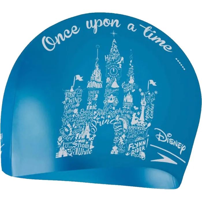 Шапка для плавания Speedo Slogan Cap Cap JU блакитний, білий 8-08386F301 OSFM (5053744543697)