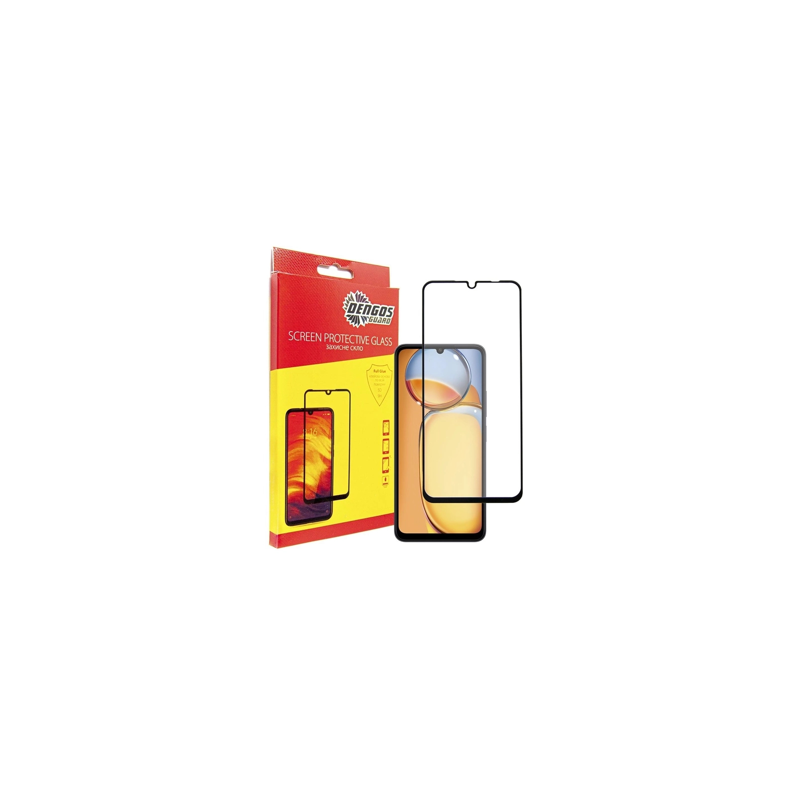 Чохол до мобільного телефона Dengos Kit for Xiaomi Redmi 13C case + glass (Mint) (DG-KM-63) зображення 4