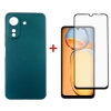 Чехол для мобильного телефона Dengos Kit for Xiaomi Redmi 13C case + glass (Green) (DG-KM-54)