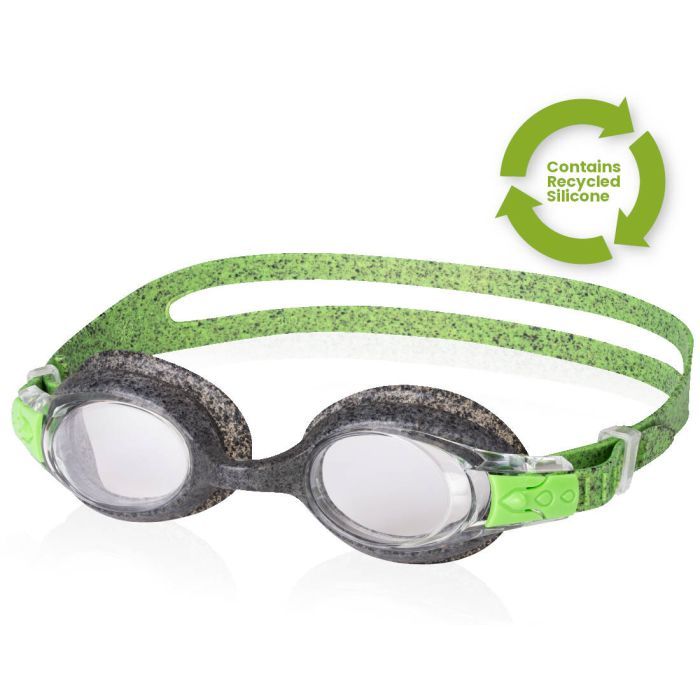 Очки для плавания Aqua Speed Amari Reco 041-12 60517 чорний/зелений OSFM (5905718605170)