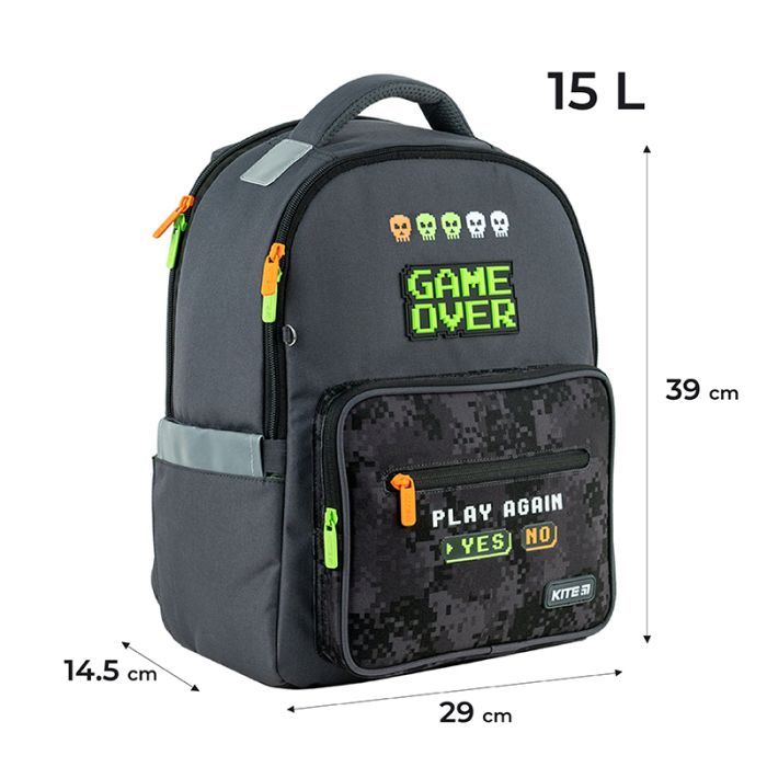 Рюкзак шкільний Kite Education 770 Game Over (K24-770M-4) зображення 2