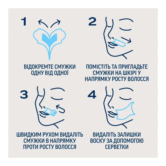 Восковые полоски Veet Professional для чувствительной кожи лица с Маслом миндаля 20 шт. (5900627074253) изображение 6