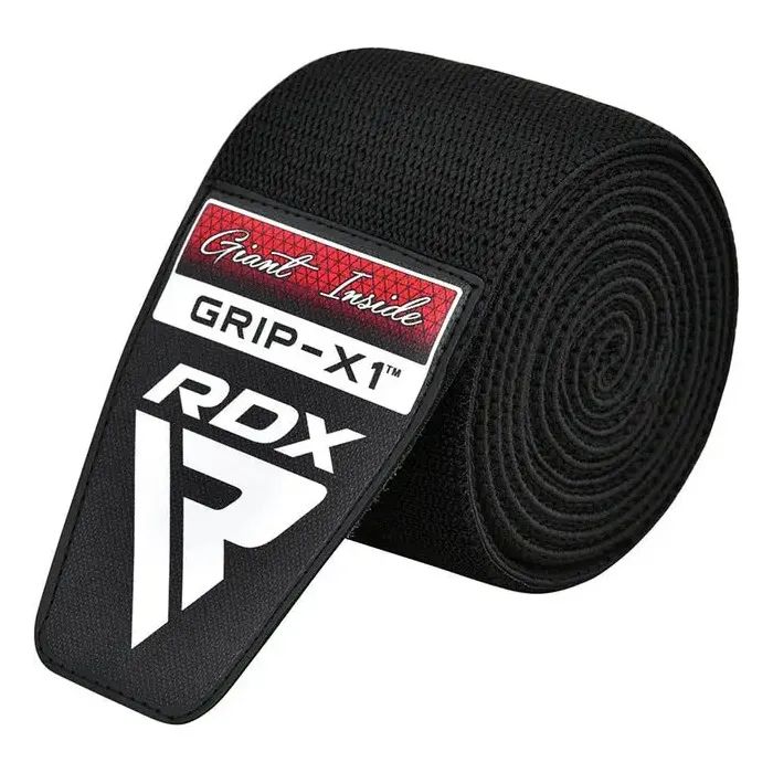 Бинт для спорта RDX на коліна K1 GYM Knee Wraps Full Black (WAH-K1FB) изображение 4