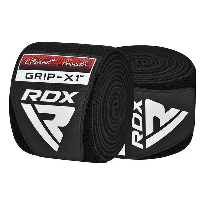 Бинт для спорта RDX на коліна K1 GYM Knee Wraps Full Black (WAH-K1FB) изображение 5