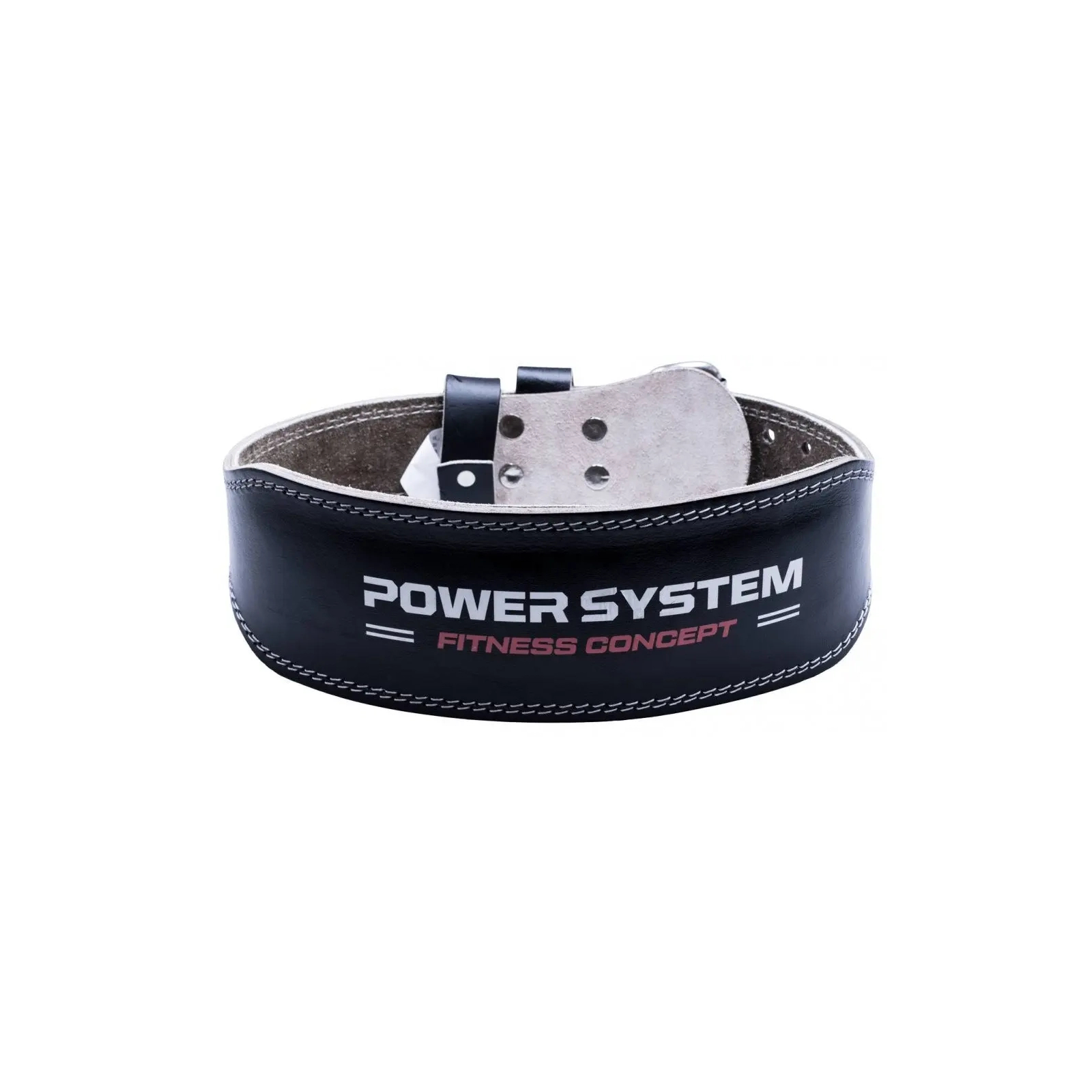 Атлетичний пояс Power System PS-3100 Power шкіряний Black M (PS-3100_M_Black) зображення 2