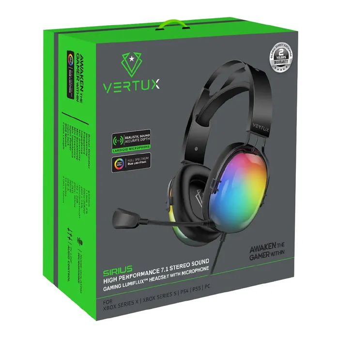 Наушники Vertux Sirius 7.1 USB Black (sirius.black) изображение 2