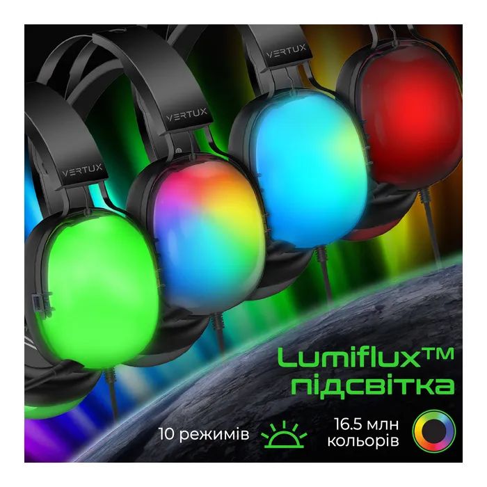 Наушники Vertux Sirius 7.1 USB Black (sirius.black) изображение 4