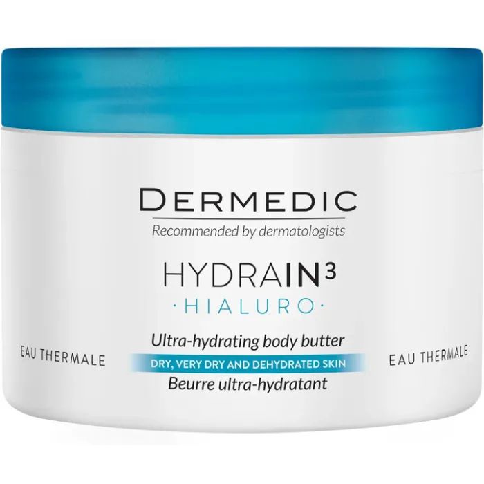 Крем для тіла Dermedic Hydrain3 Hialuro Ultra-Hydrating Body Butter 225 мл (5901643176105)