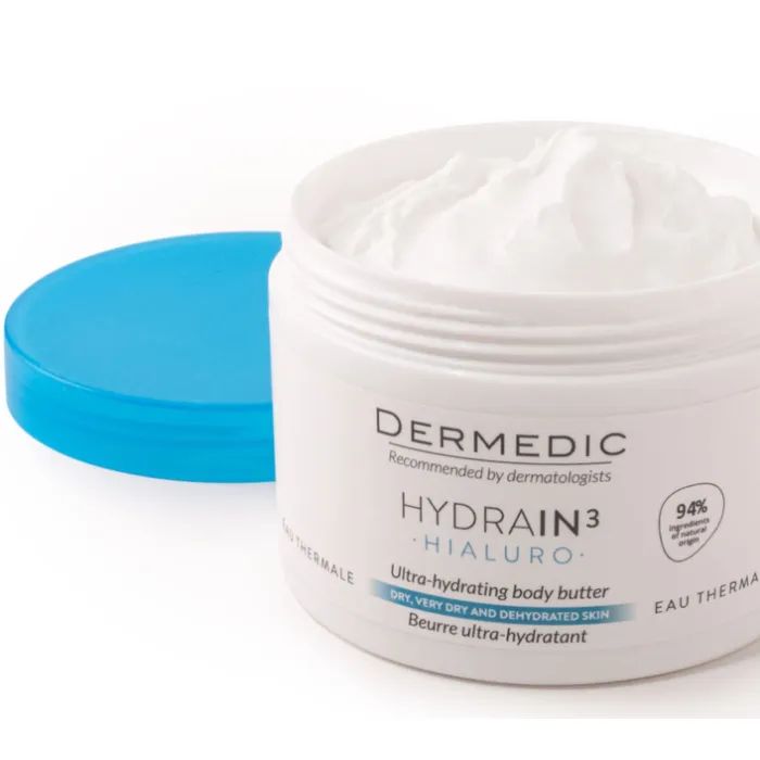 Крем для тіла Dermedic Hydrain3 Hialuro Ultra-Hydrating Body Butter 225 мл (5901643176105) зображення 2
