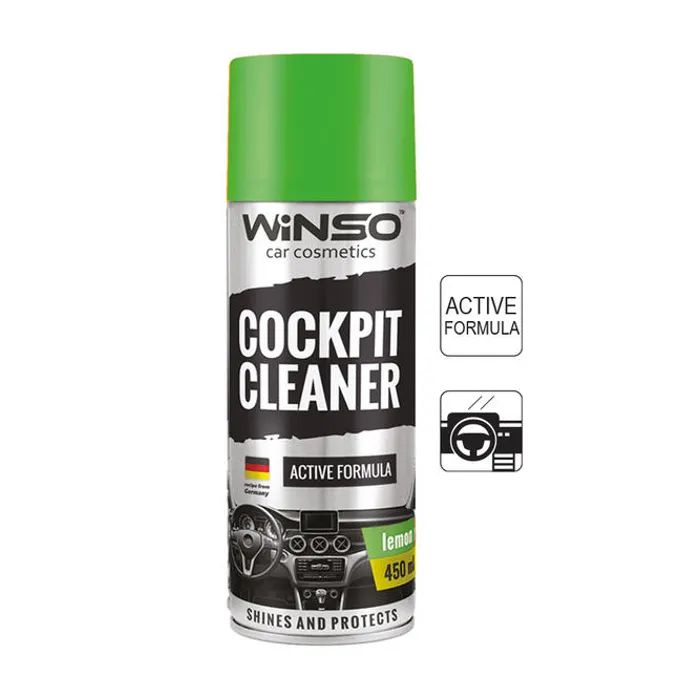 Автополіроль WINSO Cockpit Cleaner лимон 450ml (840540)